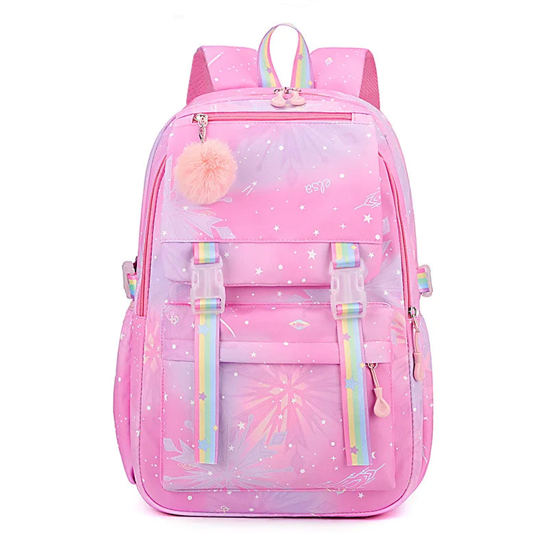 Cute Pink Backpack for Girls & Boys - Fashion Student Schoolbag