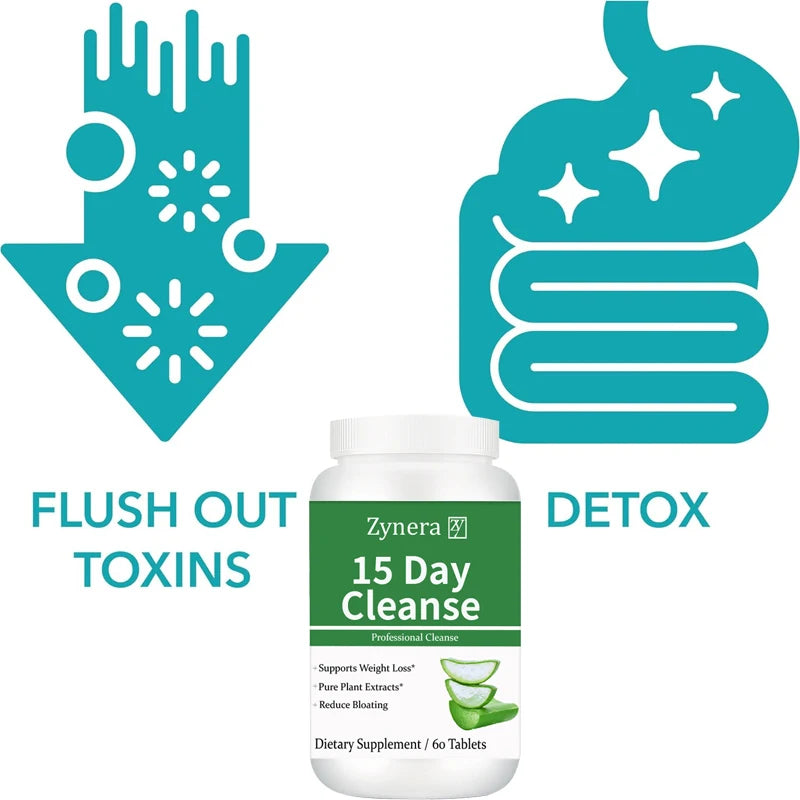 Aloe Vera Detox & Slimming Capsules - Powerful Fat Burner for Men & Women