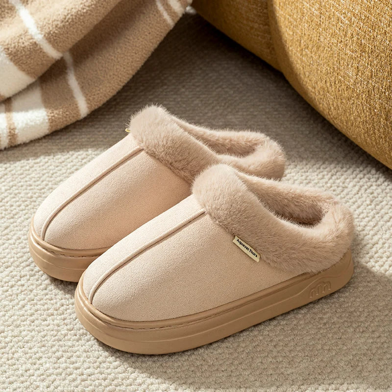 Women's Winter Slippers - Anti-Slip Indoor Outdoor Snow Boots with Thick Sole