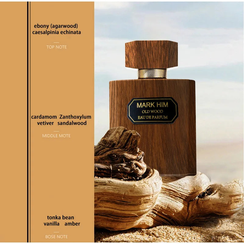 Arabic Oud Agarwood Perfume for Men - Long-Lasting Woody Fragrance Eau de Toilette (50ml)