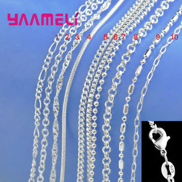 Authentic Sterling Silver Link Chain Necklace – Men & Women Pendant