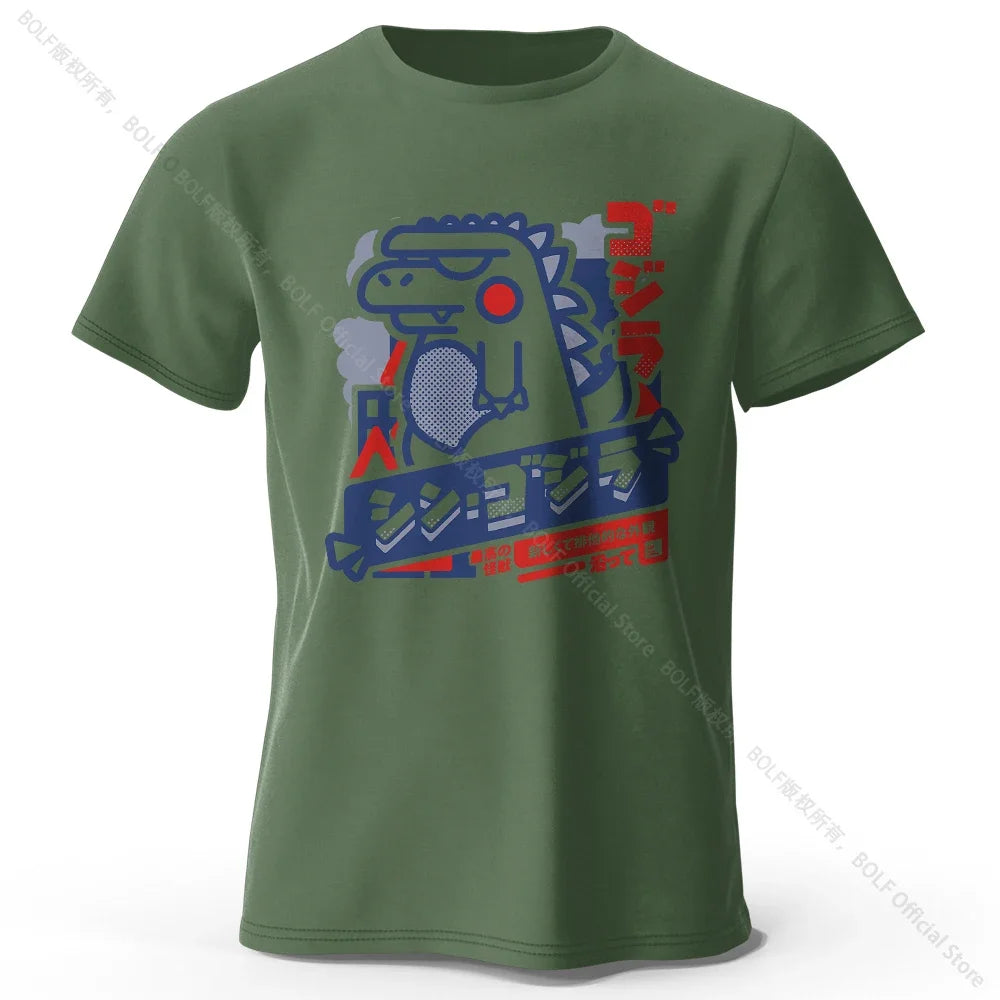 Harajuku Animal Print Cotton T-Shirt Unisex Casual