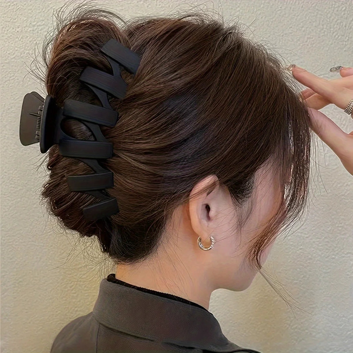 Frosted Hair Clip Set – Women's Back Head Clips for Thick & Thin Hair