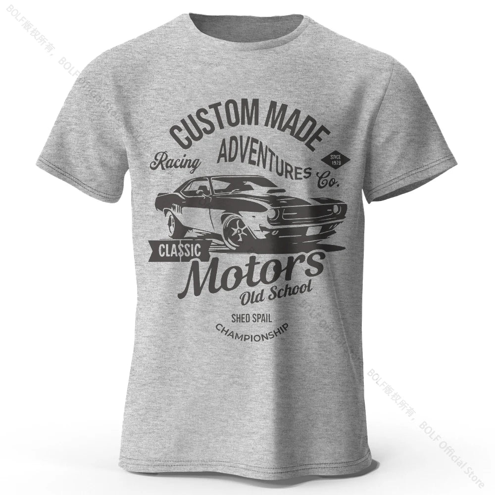 Motors Graphic Cotton T-Shirt Vintage Style Tee