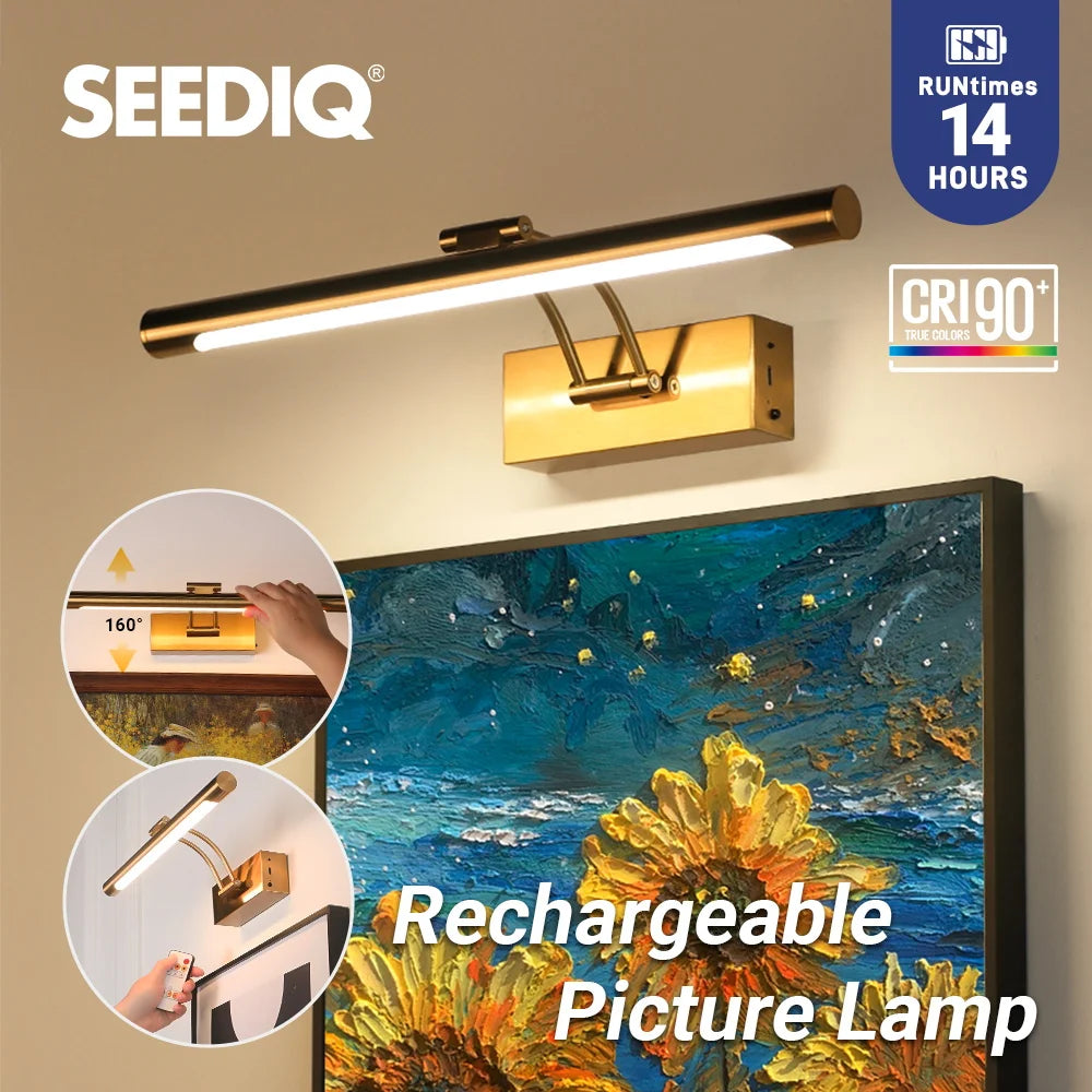 Rechargeable 40CM LED Wall Lamp with Remote – Picture & Interior Light