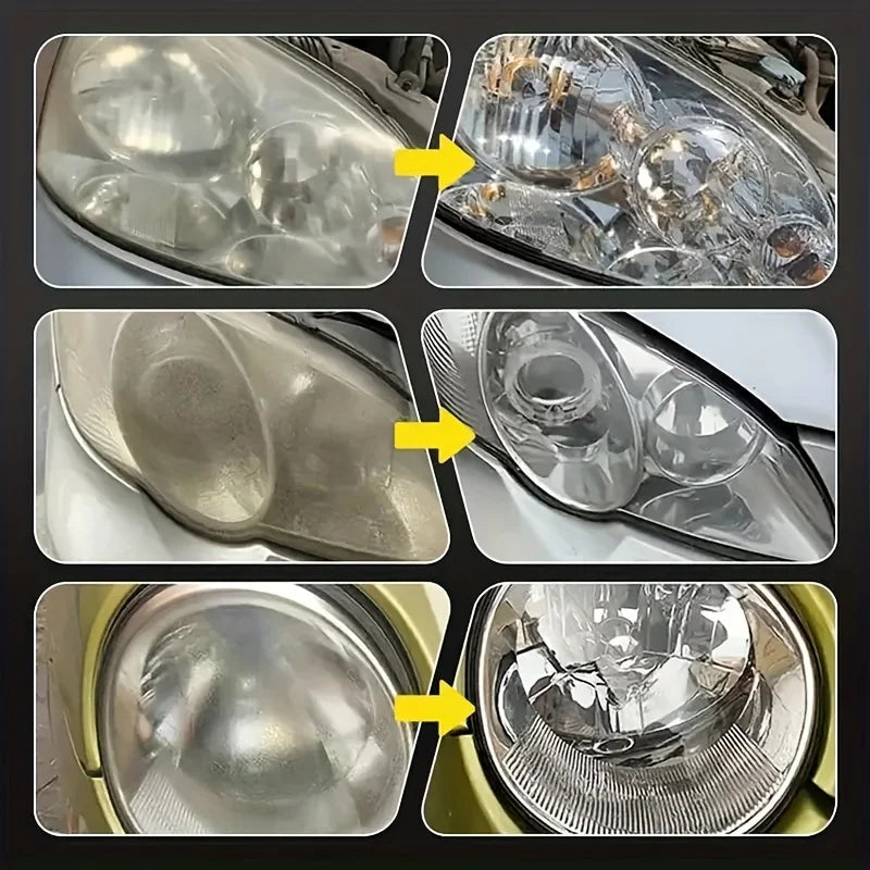 Car Headlight Restoration Kit – Remove Yellowing, Haze & Scratches Fast