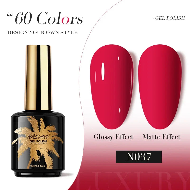 ROSALIND Gel Nail Polish 8ml - Semi-Permanent UV Gel, Solid Color, Salon Quality