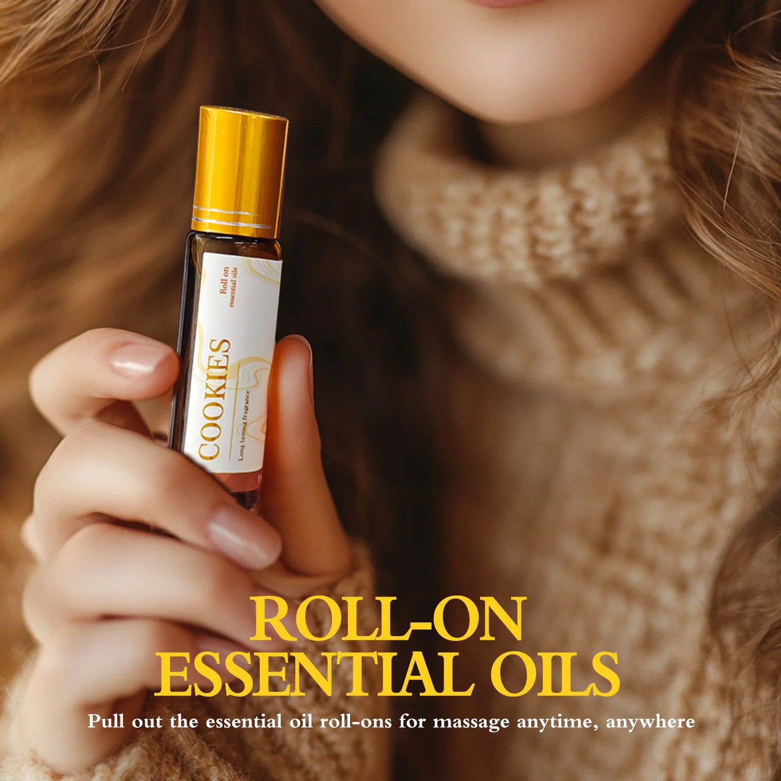 Vanilla Coconut Essential Oil Roller – Perfume & Moisturizing Body Oil (10ml)