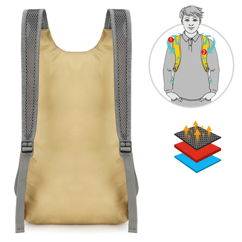 Foldable Outdoor Backpack - Lightweight Hiking & Cycling Daypack