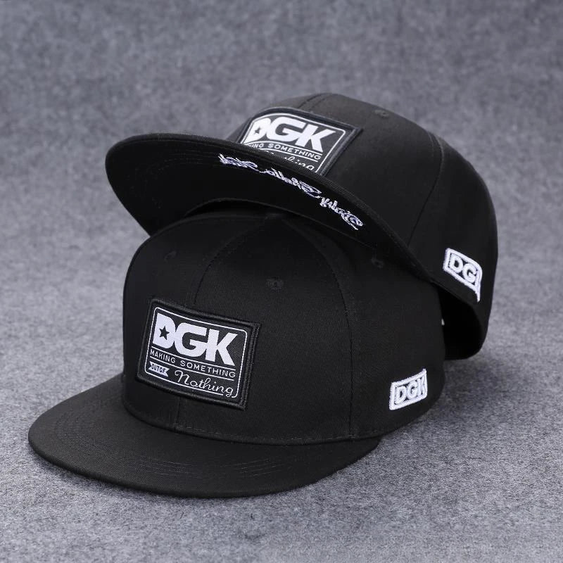 Korean Style Hip-Hop Flat Brim Cap - Unisex Adjustable Baseball Hat with Sun Protection