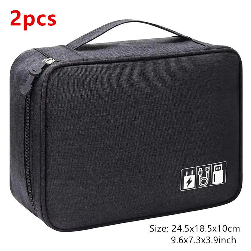 Waterproof Cable Storage Bag – Digital Electronics Organizer