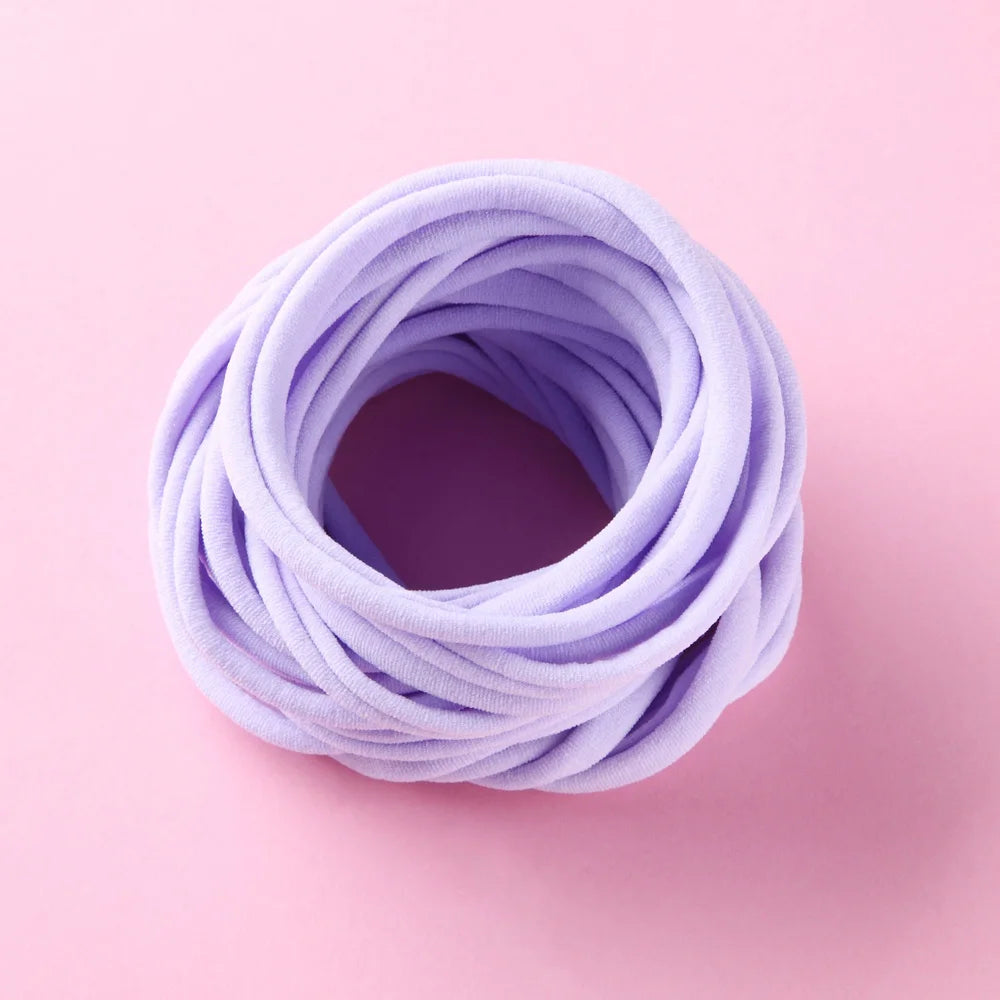 20PCS Baby Girl Soft Nylon Headbands Stretchy Traceless Hair Accessories