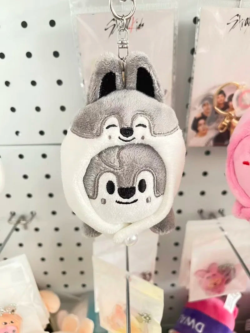 New SKZOO Plush Keychain Doll Pendant, Backpack Accessories, Magic Academy Cloak Plush Keychain Children's Toy Fan Gift