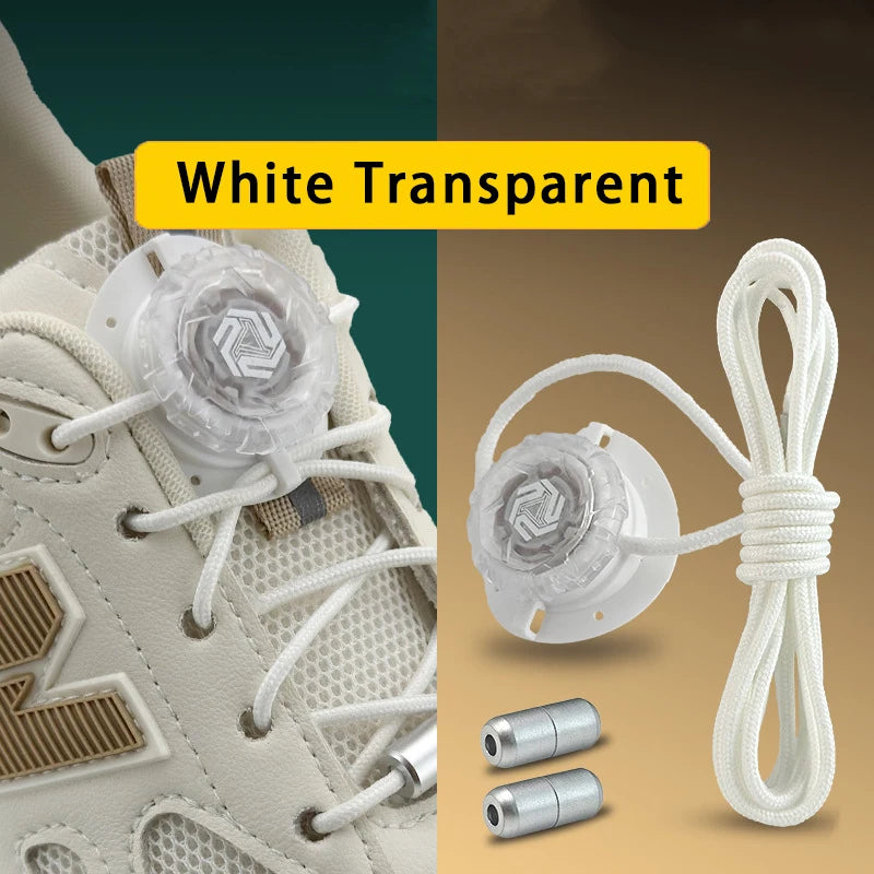 No Tie Shoelaces - Fashion Swivel Buckle Laces for Kids & Adults (1 or 2 Pairs)