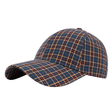Retro Checkered Baseball Cap - Color-Blocked Snapback Hat for Casual Shopping & Dates