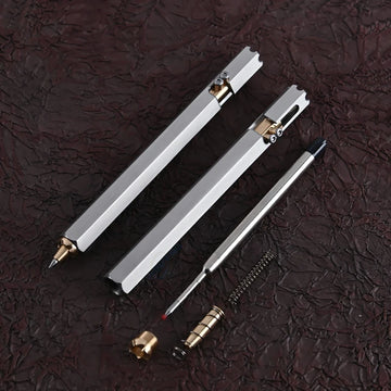🔥 JAMES BOND'S PEN! Premium Tactical Defense Tool - Steel & Brass Survival Kit 🔫
