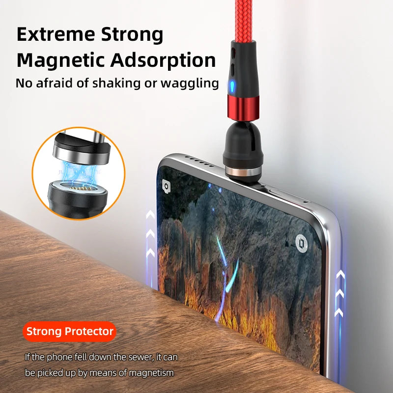 AUFU 7Pin 5A Magnetic Type-C Fast Charging Cable