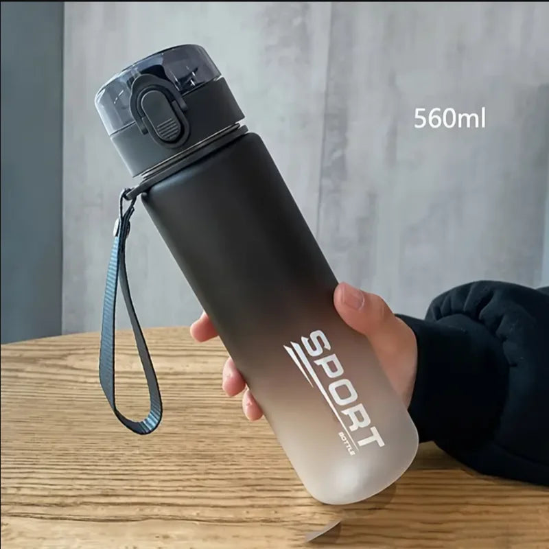 Leak-Proof Sports Water Bottle - BPA-Free 400ml/560ml Portable Bottle for Hiking & Travel