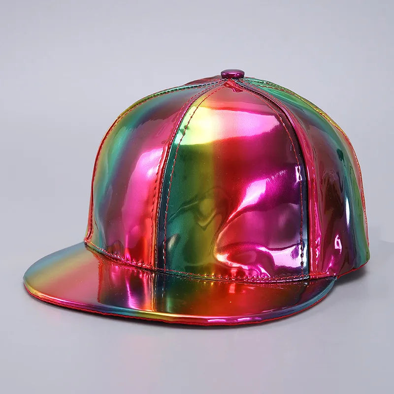 Waterproof PU Baseball Cap - Hip-Hop Rain Hat with Curved Brim for All-Weather Wear