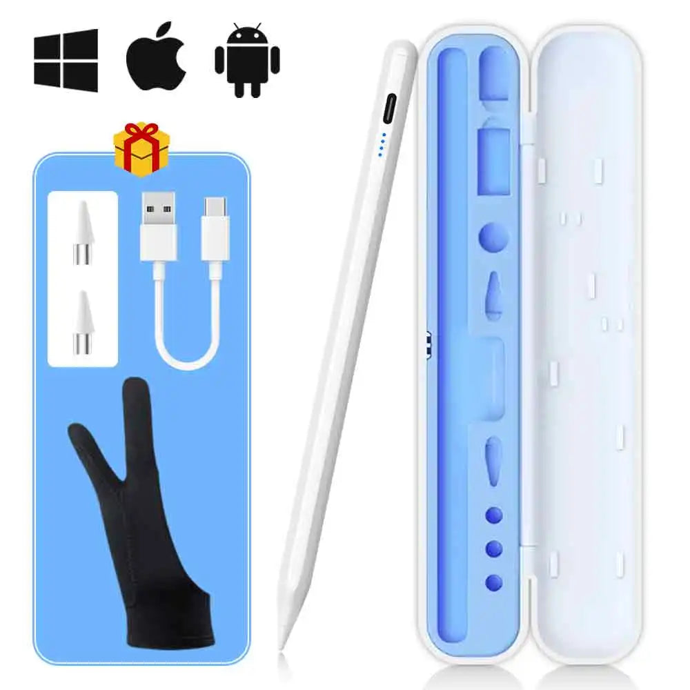 Universal Stylus Pen – Touch Pen for iPad, iPhone, Android Tablets & Smartphones + Pencil Case & Tips