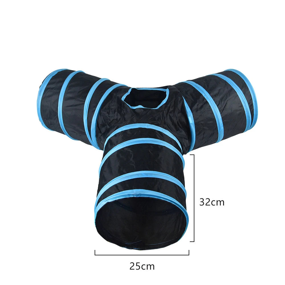 Cat Tunnel Play Toy – Collapsible Pet Tube for Indoor & Outdoor Exercise