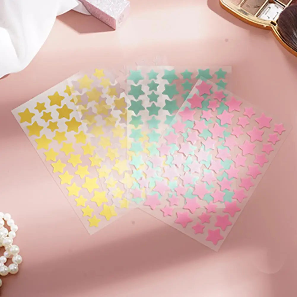 Colorful Star-Shaped Acne Patches - 60 Pack | Cute Pimple Stickers