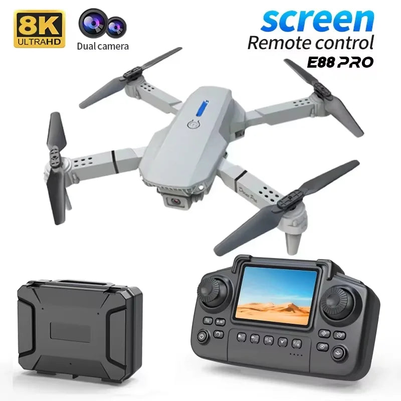 E88 Plus GPS Drone with 8K Dual Camera - 27 Min Flight, Obstacle Avoidance, 1000m Range