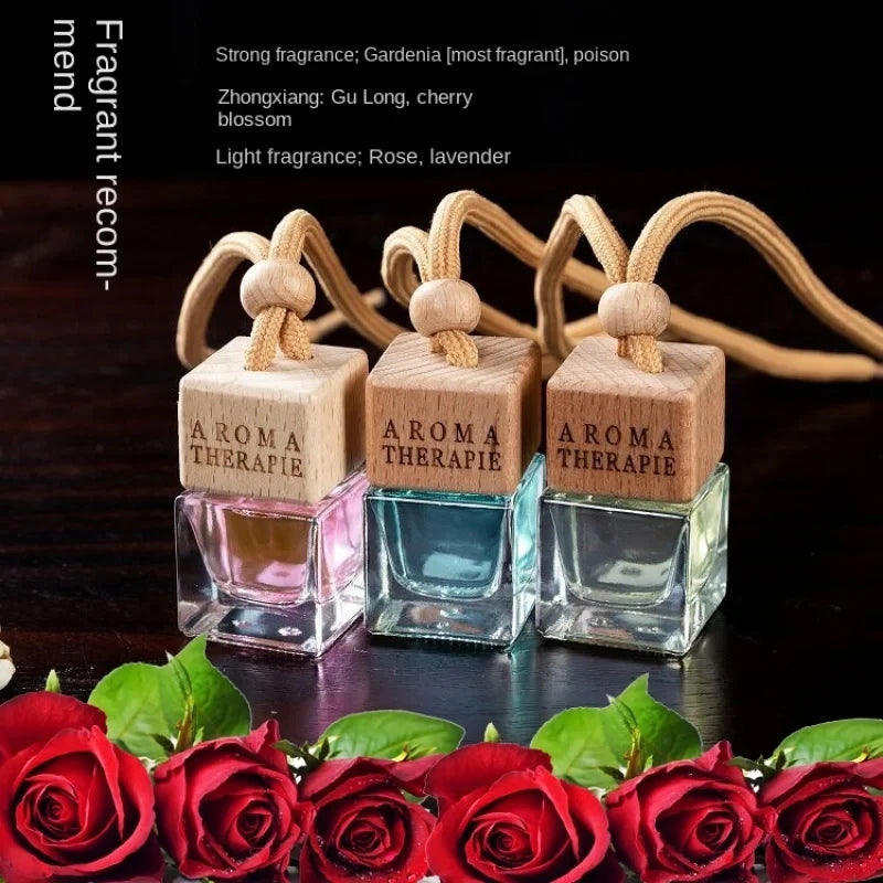 Car Mirror Pendant Air Freshener - Long-Lasting Fragrance Decoration to Eliminate Smoke Odor