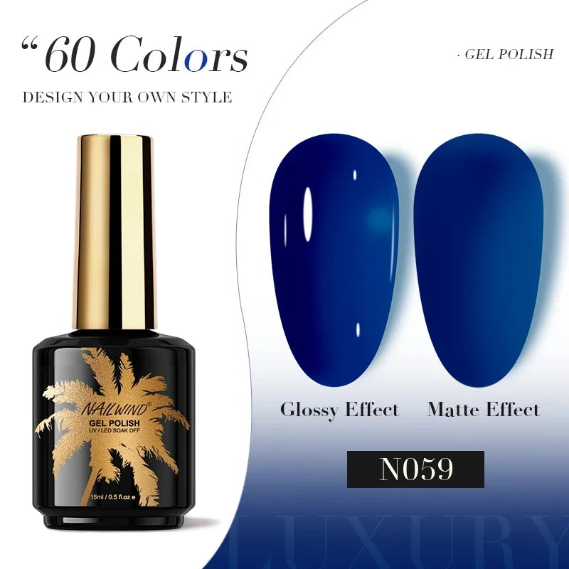 ROSALIND Gel Nail Polish 8ml - Semi-Permanent UV Gel, Solid Color, Salon Quality