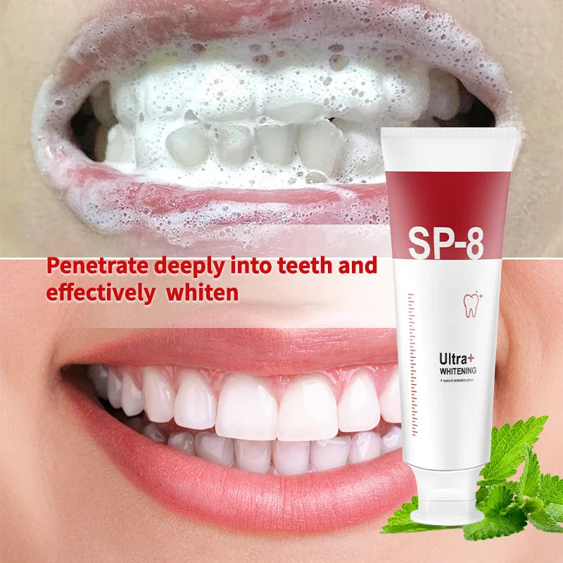 ✨ 36% OFF! SP-8 Probiotic Whitening Toothpaste - Remove Stains, Freshen Breath (120g)