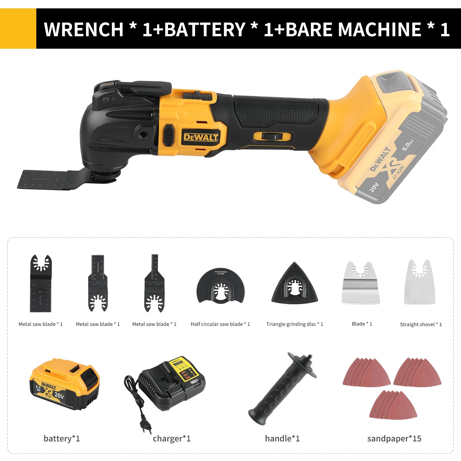 ⚡ MEGA SALE! DeWalt 20V MAX Brushless Oscillating Multi-Tool + 5 Accessories - Professional Cordless Cutting Kit