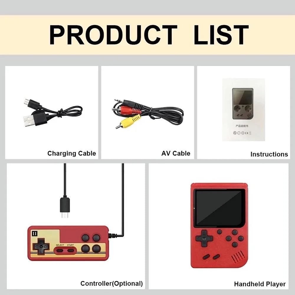 Retro Game Console - 3.0" LCD Handheld with 400 Built-In Classic Games