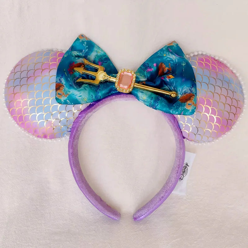 Disney Mickey Ears Headband – Minnie Sequin Party Hairband for Women & Girls