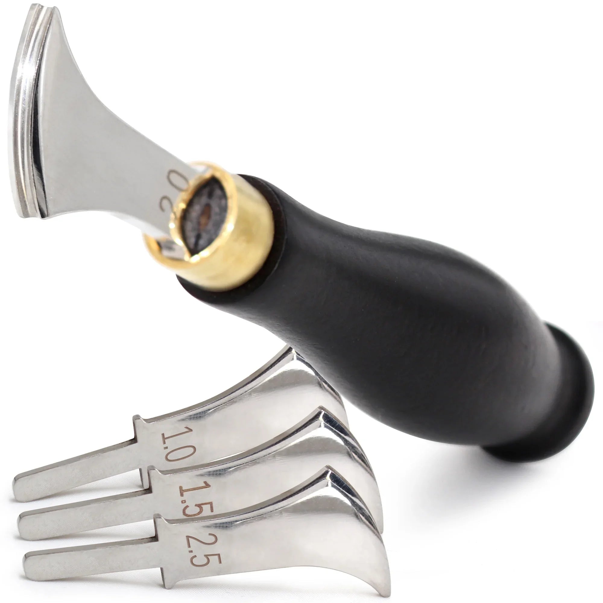 Leather Edge Creaser Tool – 1.0mm to 2.5mm Stainless Steel for Leathercraft