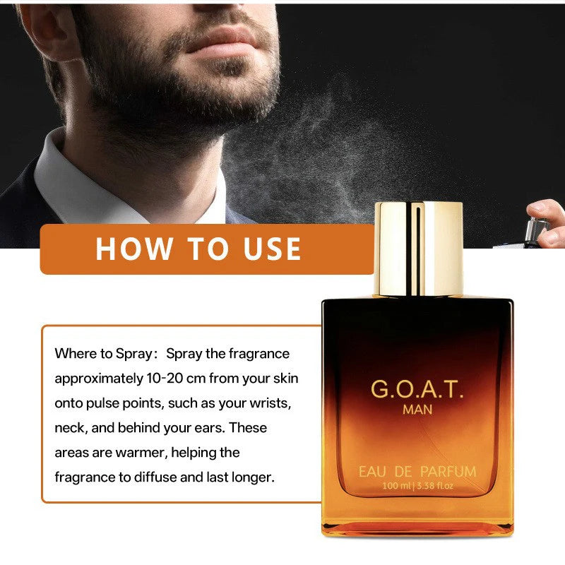 Fresh Sandalwood Vanilla Men's Cologne - Long-Lasting Eau de Parfum for Couples' Dates (50ml/100ml)