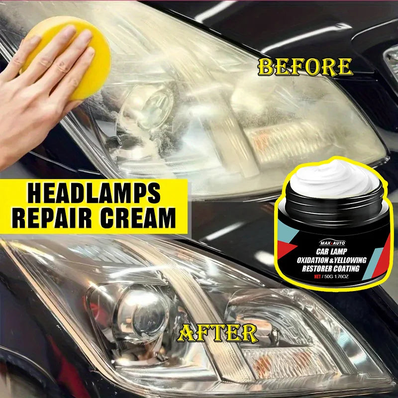 Car Headlight Restoration Kit – Remove Yellowing, Haze & Scratches Fast