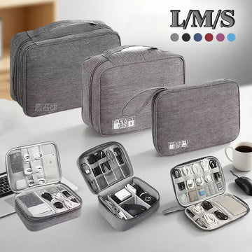 Waterproof Cable Storage Bag – Portable Electronic Travel Organizer