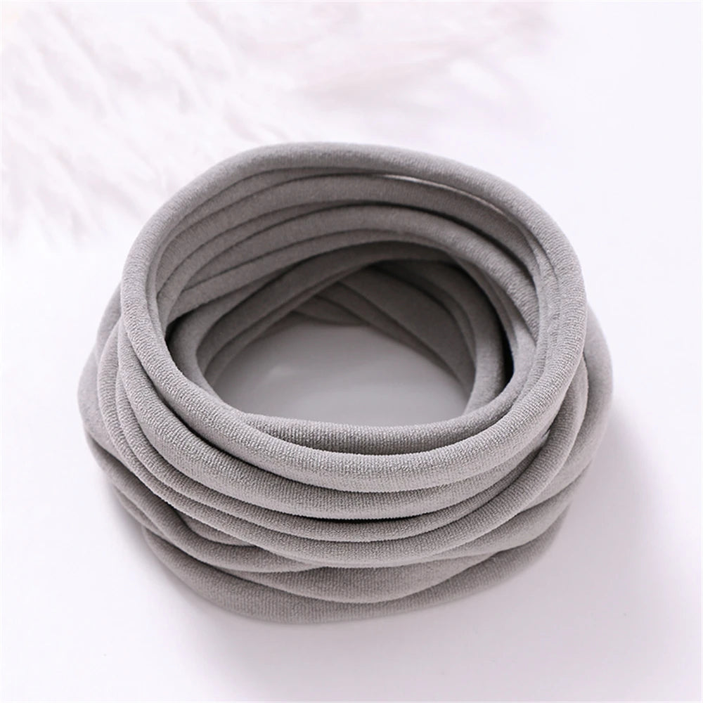 20PCS Baby Girl Soft Nylon Headbands Stretchy Traceless Hair Accessories