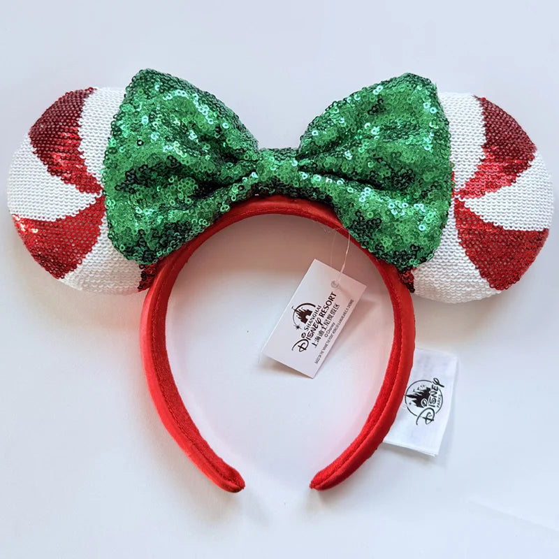 Disney Mickey Ears Headband – Minnie Sequin Party Hairband for Women & Girls