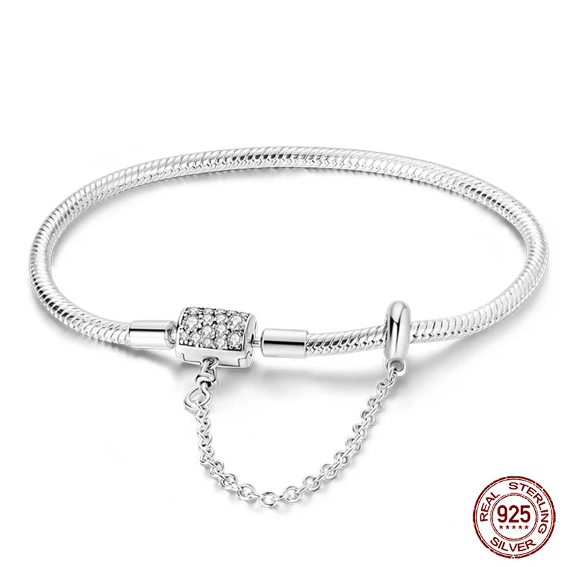 Silver Star Moon Clover Bracelet – DIY Charm Birthday Jewelry