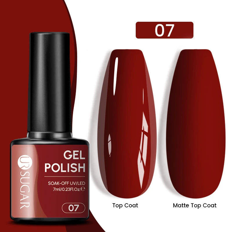 Glitter Gel Nail Polish – Semi-Permanent UV LED Gel with Sparkling Shimmer Finish