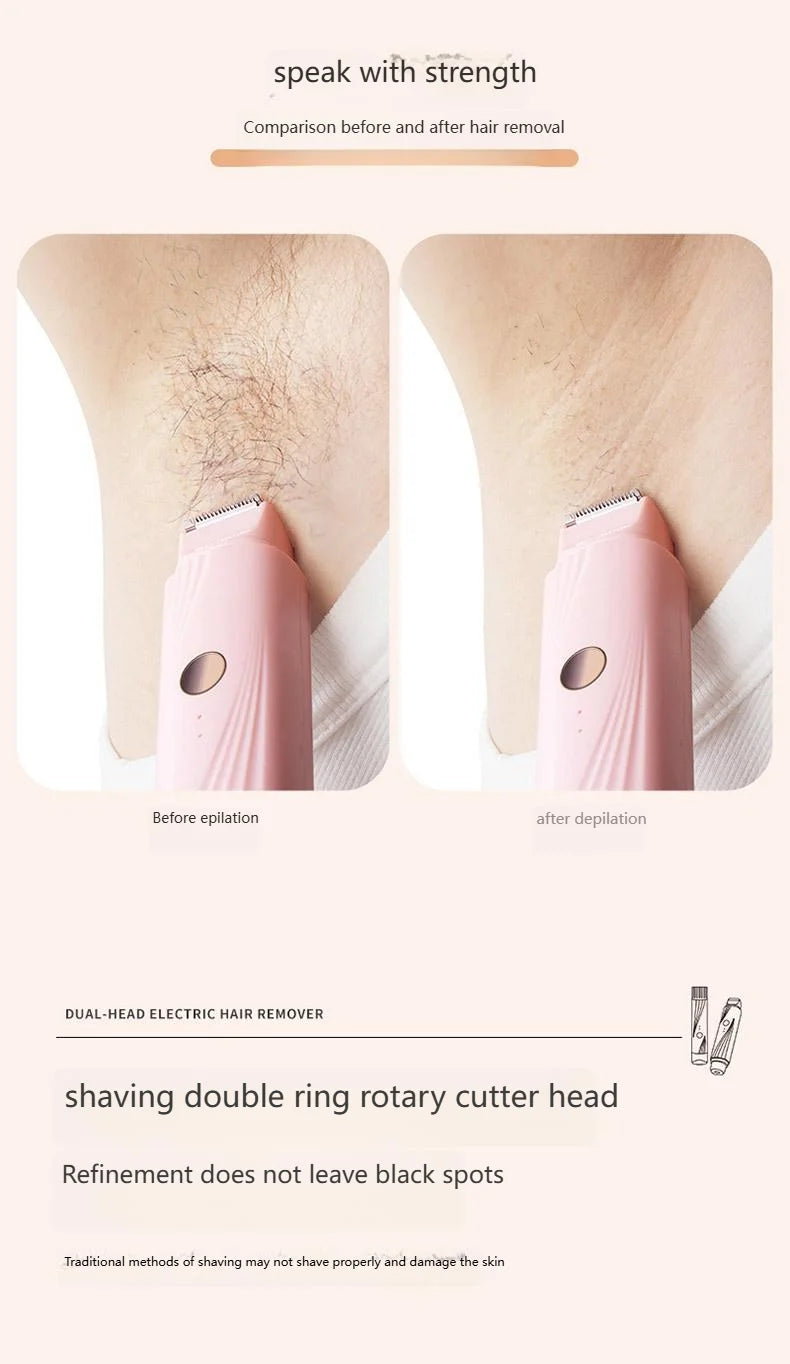 Electric Full Body Hair Remover for Women - Bikini, Legs, Underarms & Face