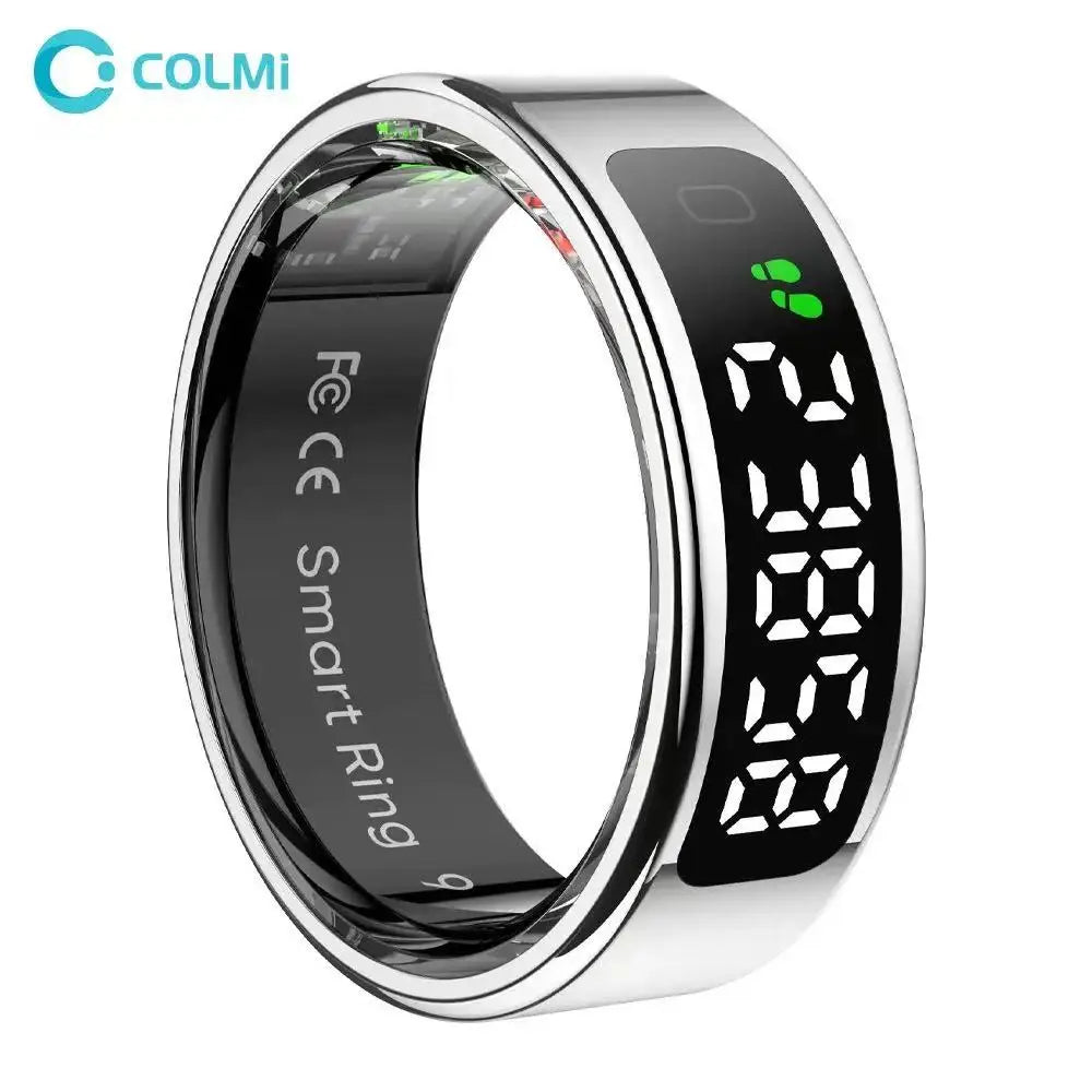 COLMI R12 Smart Ring - Health Tracking Ring with Display Screen & Wireless Charging
