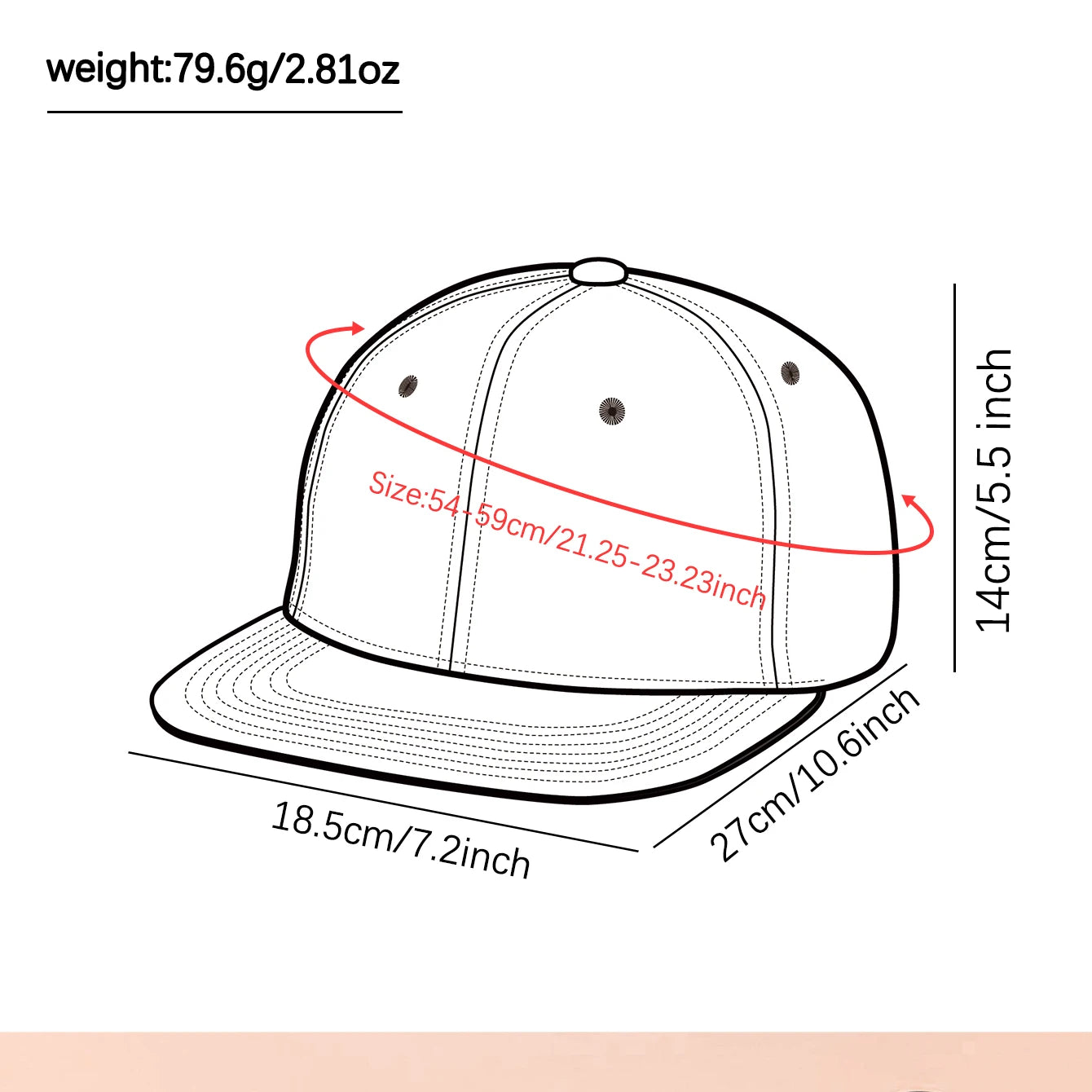 Embroidered Duckbill Baseball Cap - Flat Brim Hip-Hop Hat for Outdoor & Street Casual Wear