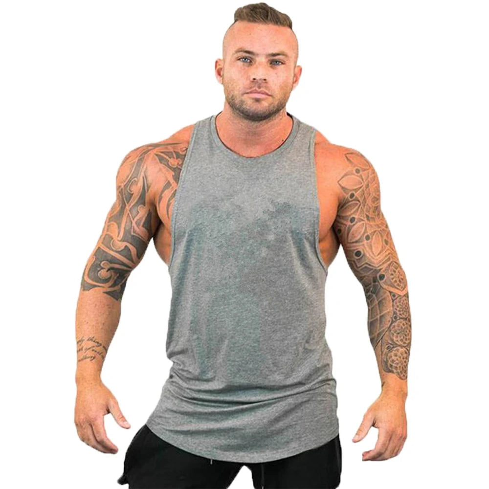Men's Athletic Tank Top - Sleeveless Gym Workout Vest for Fitness & Training
