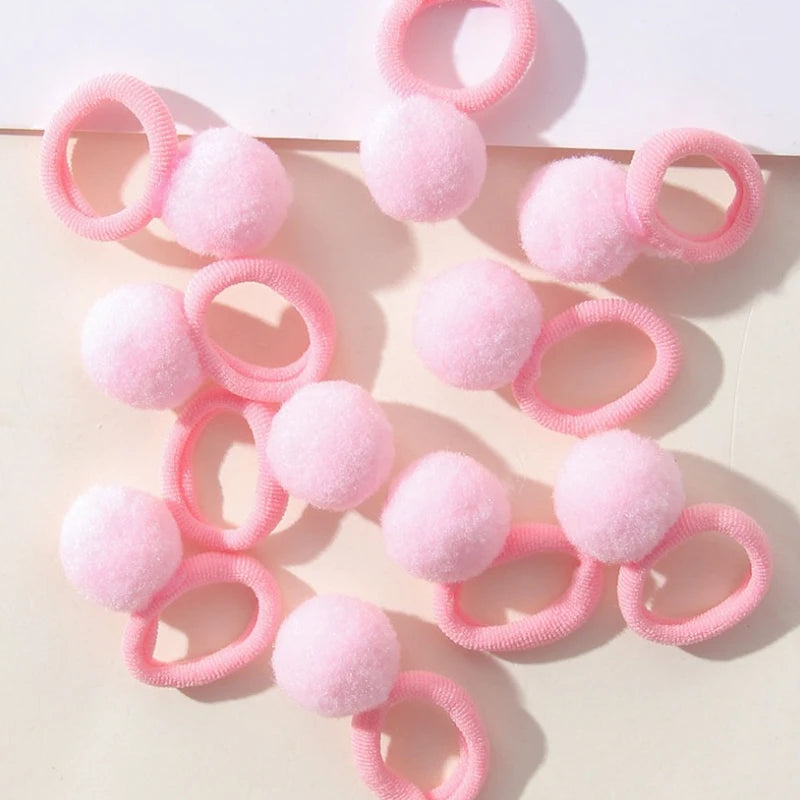 Kids Nylon Elastic Hair Bands – Small Hair Tie Scrunchie Set for Girls | Soft & Gentle