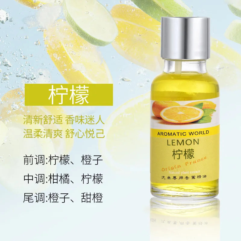 Natural Plant Essential Oil Car Air Freshener - 10ml Ocean Scent Aromatherapy Refill for Vents
