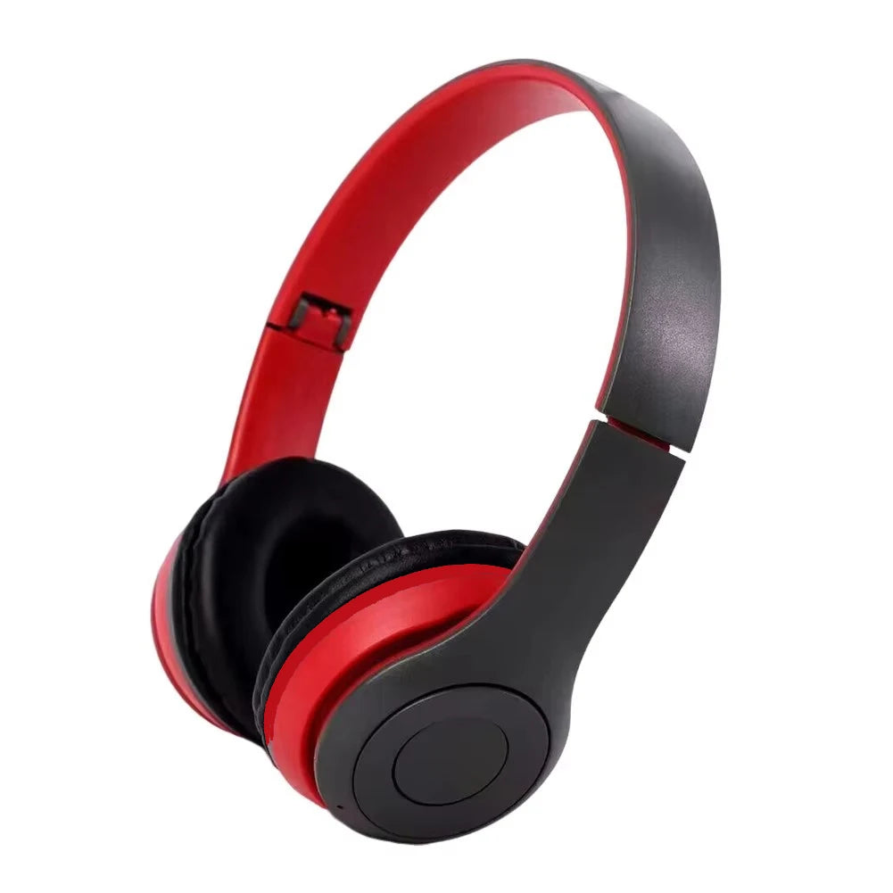 P47 Wireless Bluetooth Headphones - Foldable Over-Ear Headset with HiFi Stereo Bass