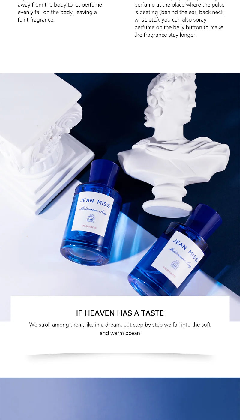 Blue Mediterranean Fruity Perfume - Fresh Unisex Fragrance (50ml)