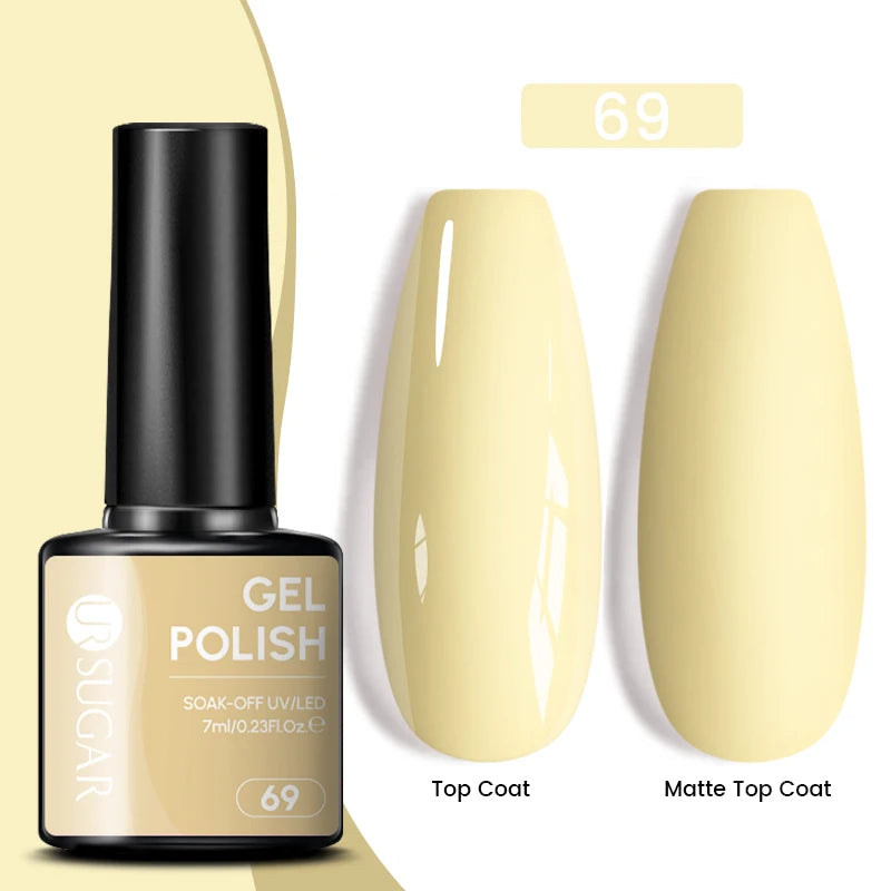 Glitter Gel Nail Polish – Semi-Permanent UV LED Gel with Sparkling Shimmer Finish